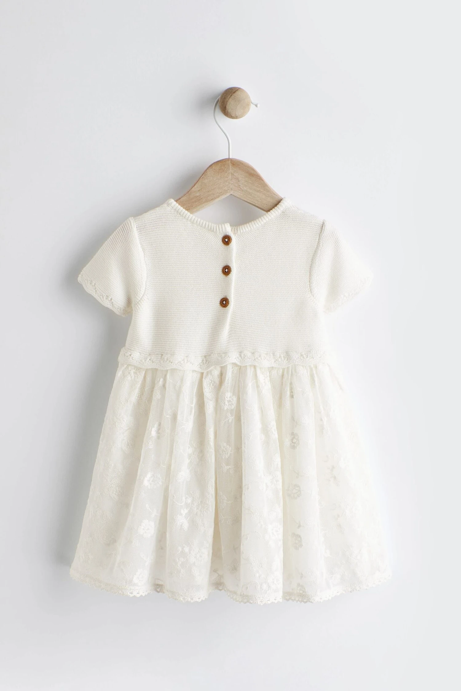 Next Ecru/Besonderer Anlass - Baby-Kleid (0 Monate Bis 2 Jahre) 4 Next Ecru/Besonderer Anlass - Baby-Kleid (0 Monate Bis 2 Jahre) – Bild 2