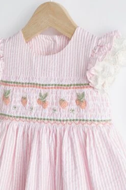 Next Rosa Gestreift - Baby-Kleid (0 Monate Bis 2 Jahre) -MONSON Kleidung Geschaft N34649s3