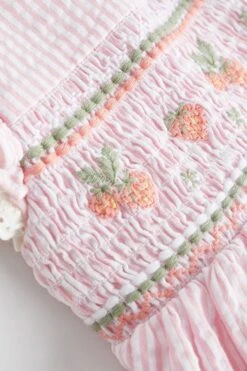 Next Rosa Gestreift - Baby-Kleid (0 Monate Bis 2 Jahre) -MONSON Kleidung Geschaft N34649s4