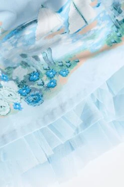 Next Blau Mit Landschaftsdesign - Baby Kleid Mit Kragen (0 Monate Bis 2 Jahre) -MONSON Kleidung Geschaft N34650s5