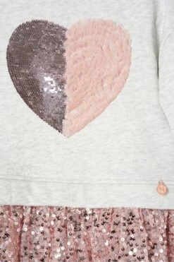 Angel & Rocket Madelyn Sweat-Kleid Mit Paillettenbesetztem Rock, Grau -MONSON Kleidung Geschaft N37130s6