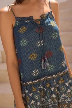 Next Blau - Sommer Mini Müdes Kleid -MONSON Kleidung Geschaft N38806s4