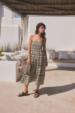 Next Schwarz/weiß - Trägerloses, Gesmoktes Kleid -MONSON Kleidung Geschaft N57581s3