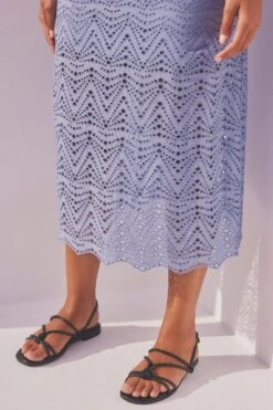 Next Blau - Broderie-Bandeau-Kleid -MONSON Kleidung Geschaft N57582s6