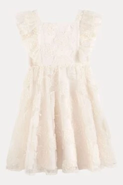 Phase Eight Rosa Gesmoktes Kleid Mit Spitzenapplikation, Creme -MONSON Kleidung Geschaft N66339s7