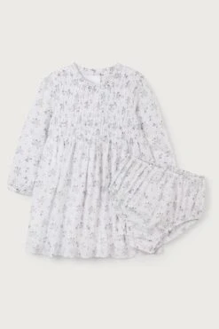 The White Company Camille Gesmoktes Kleid Aus Bio-Baumwolle Mit Rüschen -MONSON Kleidung Geschaft N67416s7