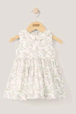 Mamas & Papas Kleid Mit Kragen Und Blumenprint, Creme -MONSON Kleidung Geschaft N67524s3