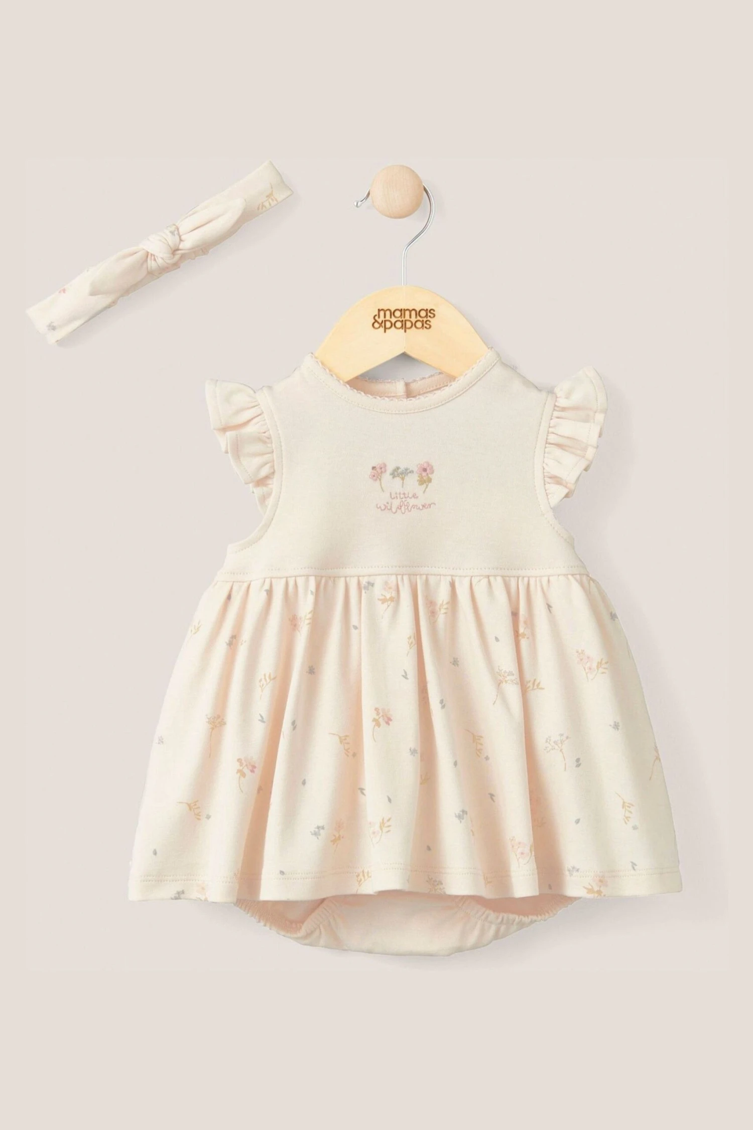 Mamas & Papas 2-teiliges Set Mit Geblümtem Kleid Und Haarband, Rosa 3 Mamas & Papas 2-teiliges Set Mit Geblümtem Kleid Und Haarband, Rosa