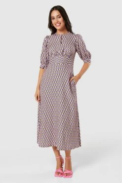 Closet London Kleid In A-Linie, Mehrfarbig