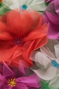 Boden Kleid Mit Tüll-Applikation​​​​​​​ -MONSON Kleidung Geschaft N70594s3