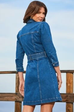 Sosandar Utility-Kleid Mit Gürtel Und Druckknopfleiste -MONSON Kleidung Geschaft N71176s3