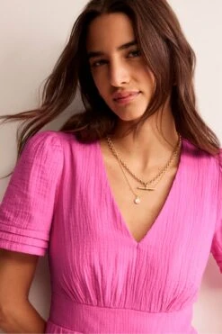 Boden Kurzgröße Eve Kurzes, Zweilagiges Kleid -MONSON Kleidung Geschaft N71275s4