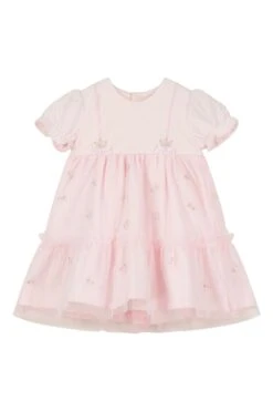 Emile Et Rose Kleid Mit Lagen Aus Rosenknospenmuster, Besticktem Tüll Und Hose, Rosa -MONSON Kleidung Geschaft N73577s3