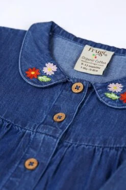 Frugi Chambray-Kleid Mit Entenmotiv, Blau 11 Frugi Chambray-Kleid Mit Entenmotiv, Blau -MONSON Kleidung Geschaft N77105s5