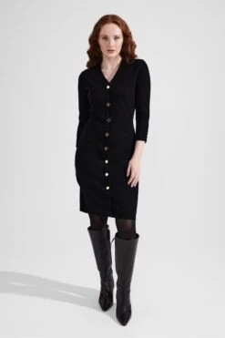 Hobbs Marlee Kleid, Schwarz, Kurzgröße