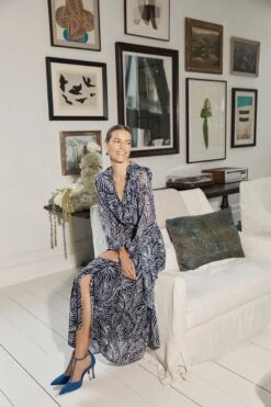 Hobbs Rosana Kleid, Blau