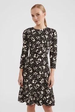 Hobbs Petite Ami Kleid, Schwarz