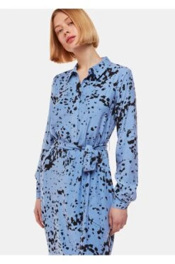 Whistles Imie Gepunktetes Kleid, Blau -MONSON Kleidung Geschaft N79358s4
