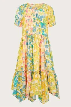 MONSOON Kleid Mit Patchwork-Blumendesign