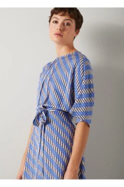 Lk Bennett Anni Kleid Mit Zipfelsaum Und Geometrischem Print -MONSON Kleidung Geschaft N98705s3