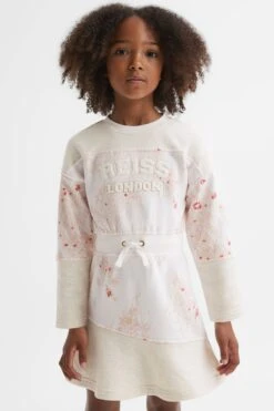 Reiss Kendrix Kleid Aus Baumwollmischung Mit Kordelzug