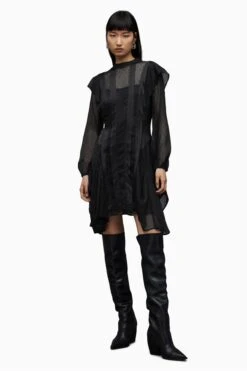 AllSaints Fleur Shim Kleid -MONSON Kleidung Geschaft Q59729s4