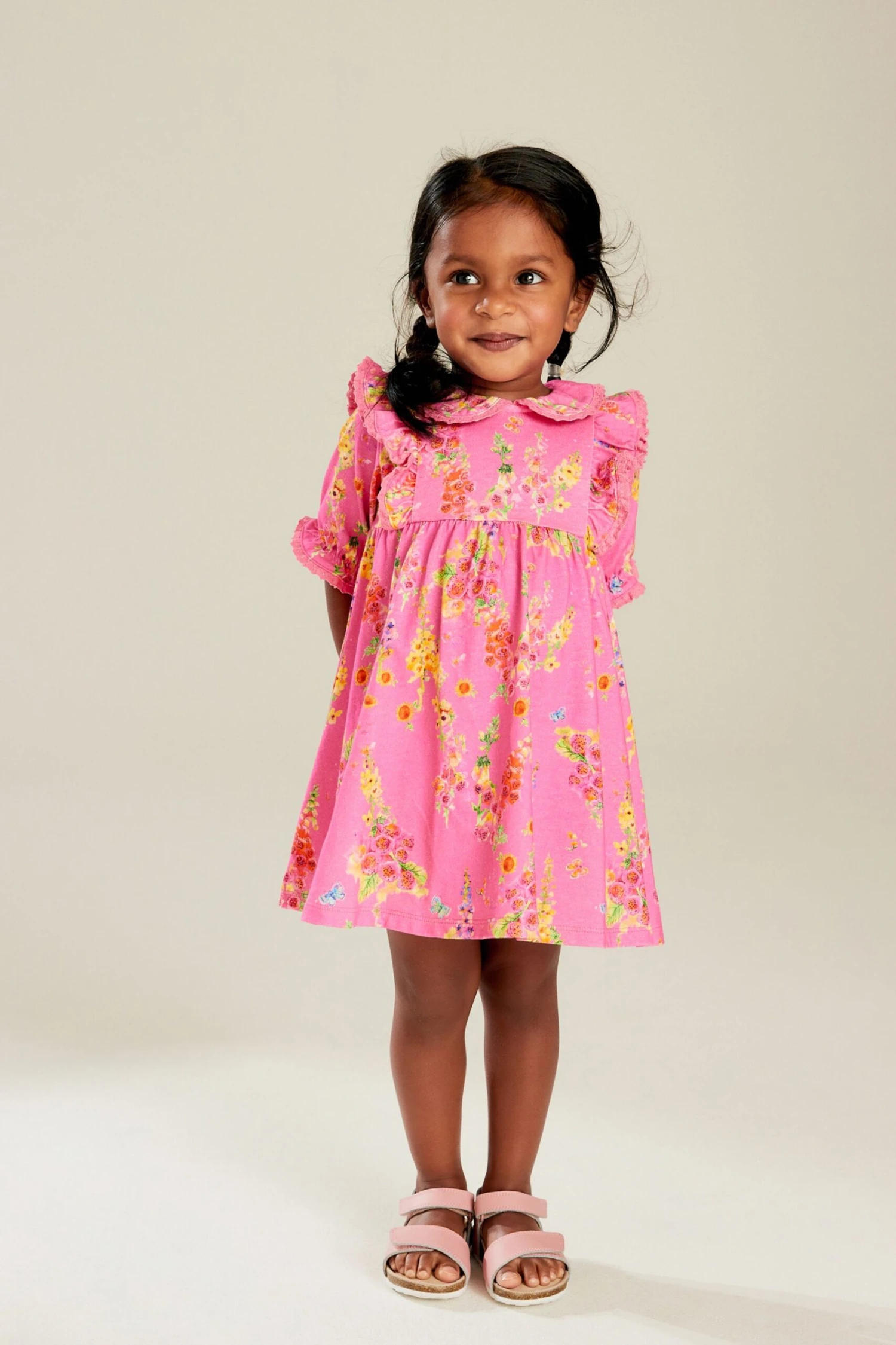 Next Pink - Kurzärmeliges Kleid Mit Kragen (3 Monate Bis 7 Jahre) 3 Next Pink - Kurzärmeliges Kleid Mit Kragen (3 Monate Bis 7 Jahre) – Bild 2