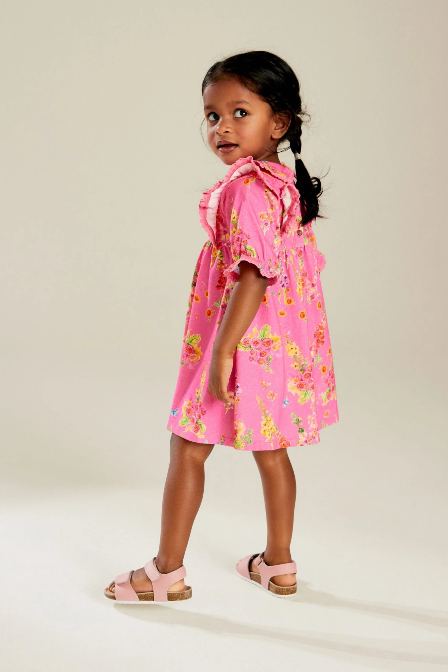 Next Pink - Kurzärmeliges Kleid Mit Kragen (3 Monate Bis 7 Jahre) 4 Next Pink - Kurzärmeliges Kleid Mit Kragen (3 Monate Bis 7 Jahre) – Bild 3