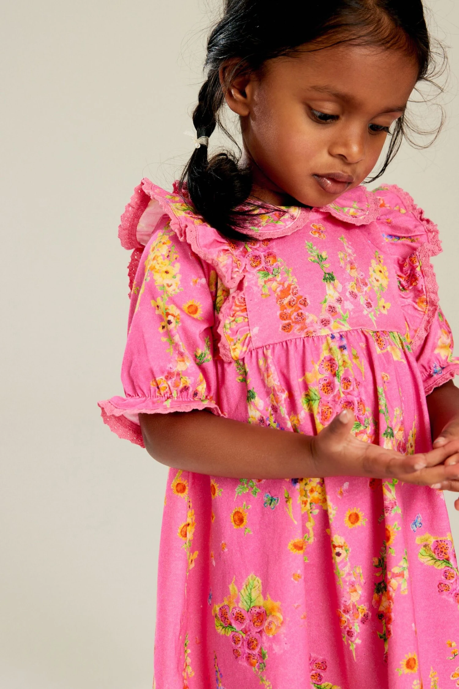 Next Pink - Kurzärmeliges Kleid Mit Kragen (3 Monate Bis 7 Jahre) 5 Next Pink - Kurzärmeliges Kleid Mit Kragen (3 Monate Bis 7 Jahre) – Bild 4