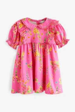 Next Pink - Kurzärmeliges Kleid Mit Kragen (3 Monate Bis 7 Jahre) 12 Next Pink - Kurzärmeliges Kleid Mit Kragen (3 Monate Bis 7 Jahre) -MONSON Kleidung Geschaft Q60 119s5