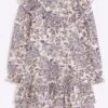 River Island Mädchen Fouchette Bedrucktes Kleid 1 River Island Mädchen Fouchette Bedrucktes Kleid -MONSON Kleidung Geschaft Q67916s