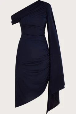 Monsoon Dora Drapiertes Kleid -MONSON Kleidung Geschaft Q70757s4