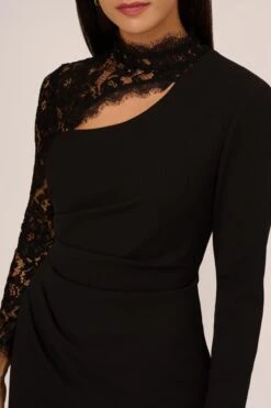 Aidan By Adrianna Papell Kleid Aus Mischgewebe, Schwarz -MONSON Kleidung Geschaft Q74634s4