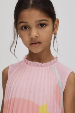 Reiss Pixie Plissiertes Kleid Mit Rüschen -MONSON Kleidung Geschaft Q76616s5