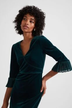 Kurzgröße Melodie Kleid, Immergrün -MONSON Kleidung Geschaft Q77171s3