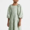 Reiss Thea Jacquard-Kleid Mit Puffärmeln -MONSON Kleidung Geschaft Q79058s
