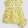 Jojo Maman Bebe Jojo Maman Bébé Zitronenblüten-Smock Kleid -MONSON Kleidung Geschaft Q80681s