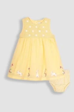 Jojo Maman Bebe JoJo Maman Bébé Baby Besticktes, Gesmoktes Kleid