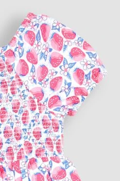 Jojo Maman Bebe Jojo Maman Bébé Gesmoktes Kleid Mit Puffärmeln -MONSON Kleidung Geschaft Q80738s3