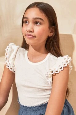 Lipsy Chambray-Kleid Mit Minirock (5–16 Jahre) -MONSON Kleidung Geschaft Q82792s4