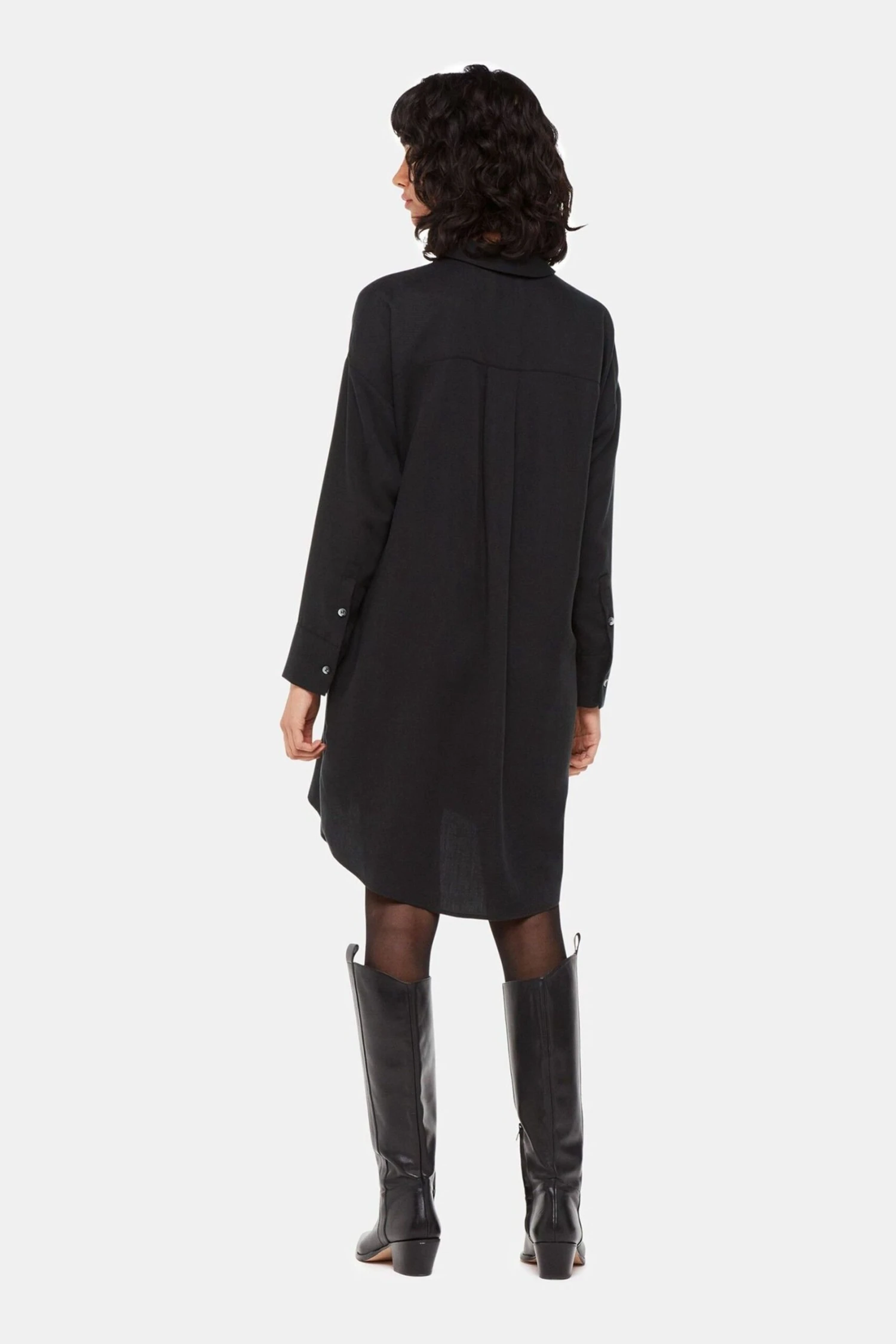 Whistles Helena Schwarzes Kleid In Relaxed Fit 4 Whistles Helena Schwarzes Kleid In Relaxed Fit – Bild 2
