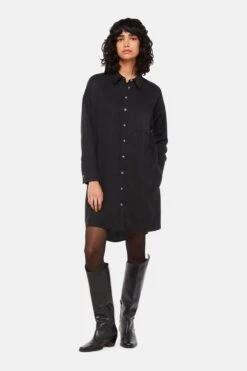 Whistles Helena Schwarzes Kleid In Relaxed Fit 9 Whistles Helena Schwarzes Kleid In Relaxed Fit -MONSON Kleidung Geschaft Q83074s3