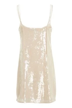 Calvin Klein Jeans Silbernes Kleid -MONSON Kleidung Geschaft Q85612s5