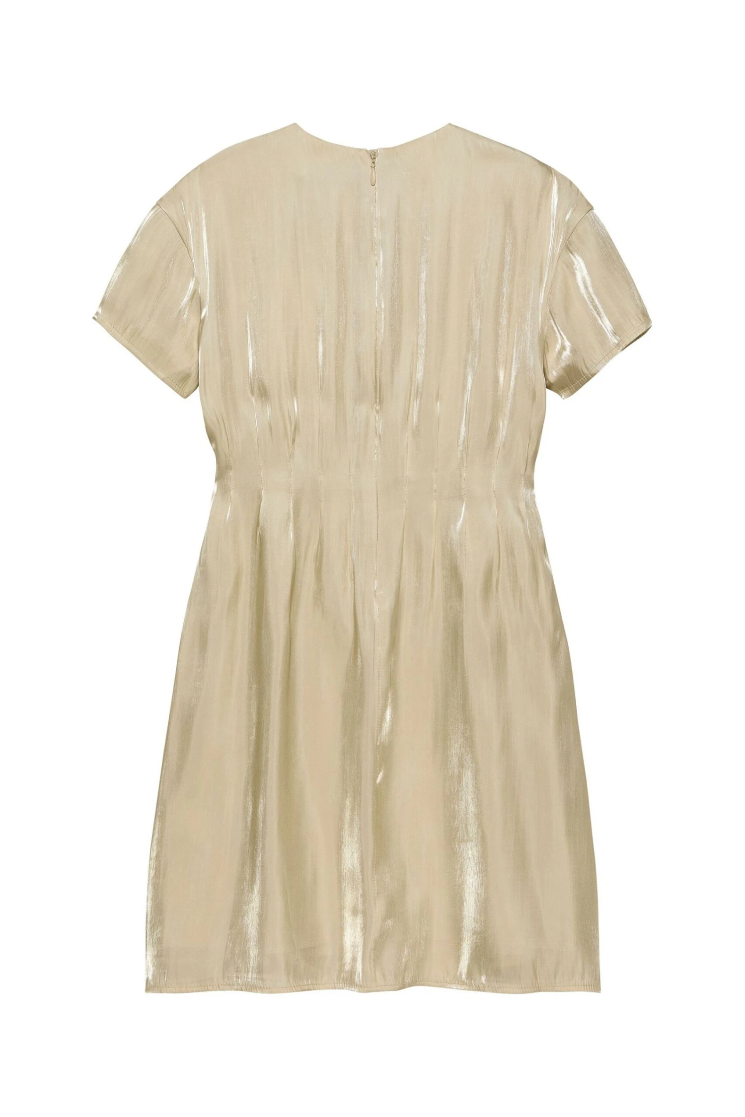 Calvin Klein Jeans Festliches Kleid Mit Biesen In Gold-Metallic 4 Calvin Klein Jeans Festliches Kleid Mit Biesen In Gold-Metallic – Bild 2