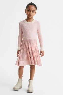 Reiss Teagan Geripptes, Ausgestelltes Kleid