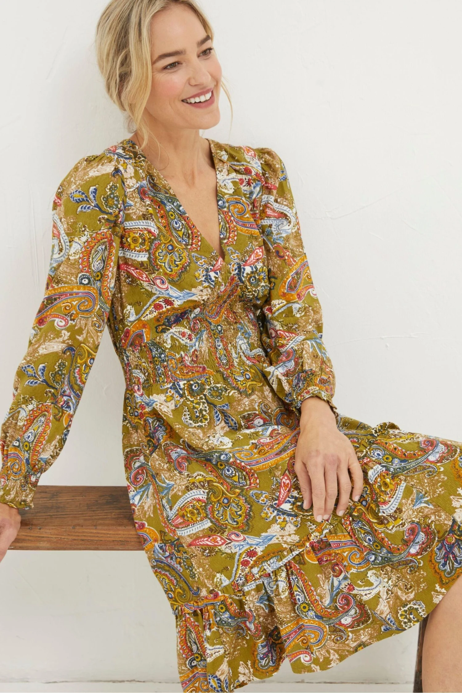 Fatface Farah Prairie Kleid Mit Paisleymuster 3 Fatface Farah Prairie Kleid Mit Paisleymuster