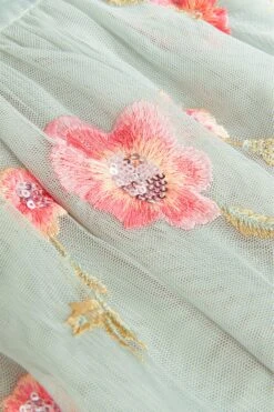 Monsoon Kleid Mit Stickereien -MONSON Kleidung Geschaft Q90336s3