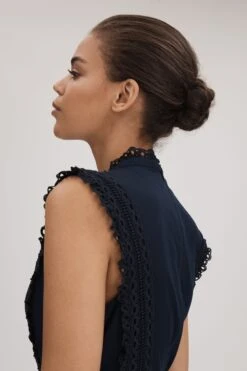 Midi Kleid „Florere“ Aus Baumwolle Spitze -MONSON Kleidung Geschaft Q92909s3