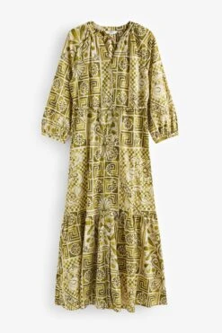 Next Langärmeliges Kleid, 100 % Baumwolle -MONSON Kleidung Geschaft Q94 193s5