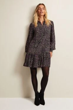 Phase Eight Dolly Swing-Kleid Mit Schlangenmuster, Violett -MONSON Kleidung Geschaft Q94211s3